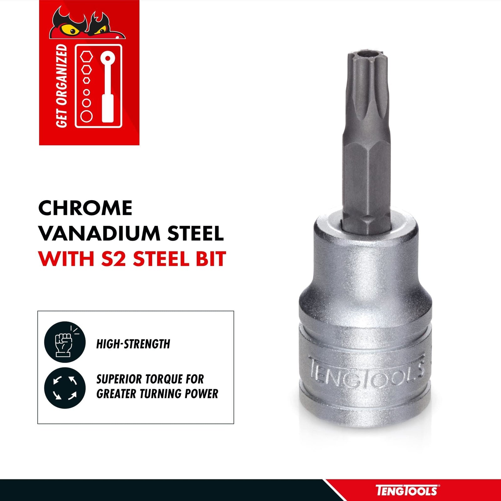 Teng Tools 1/2" TPX Bit Socket TPX45