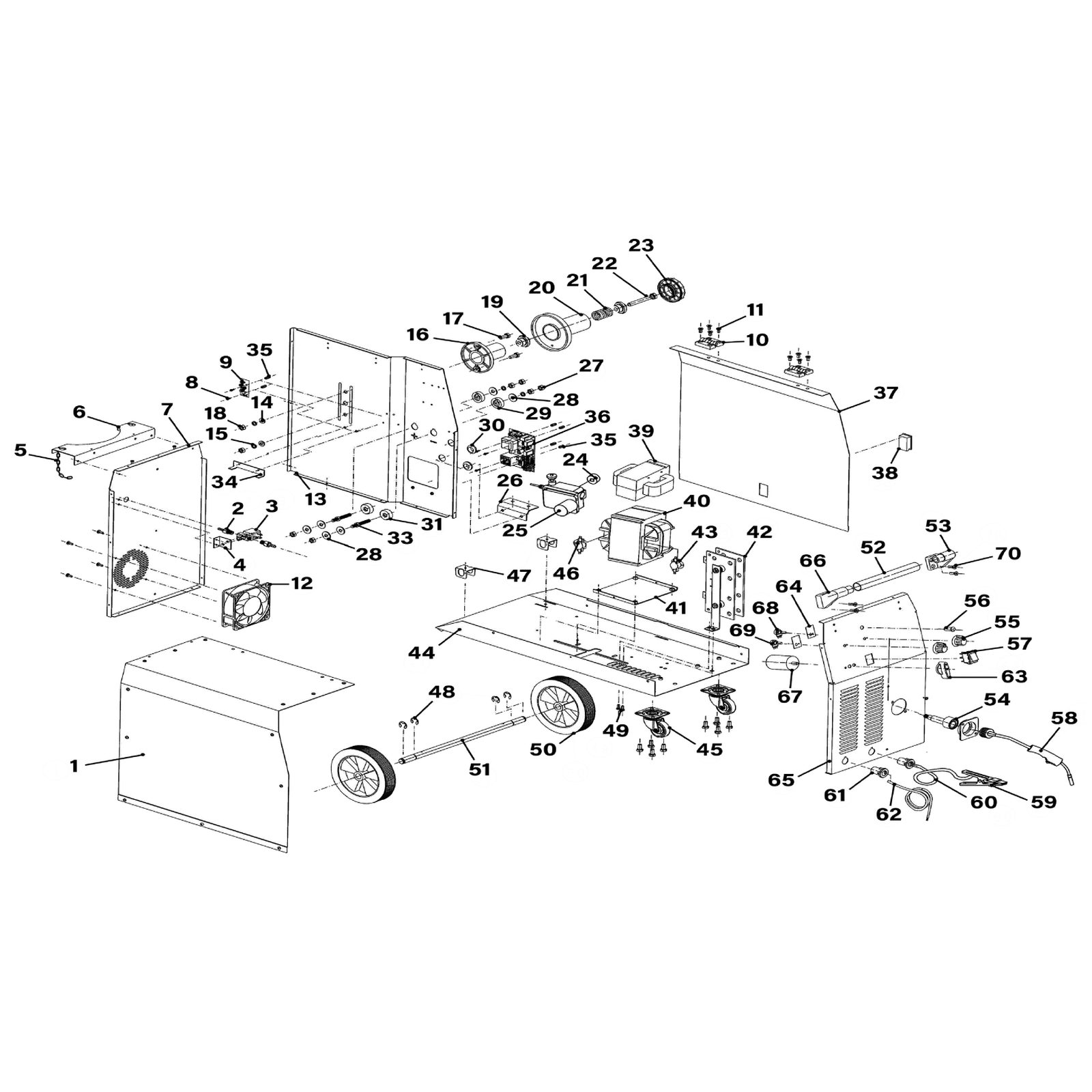 Sealey Front Panel SMIG180-V5-65