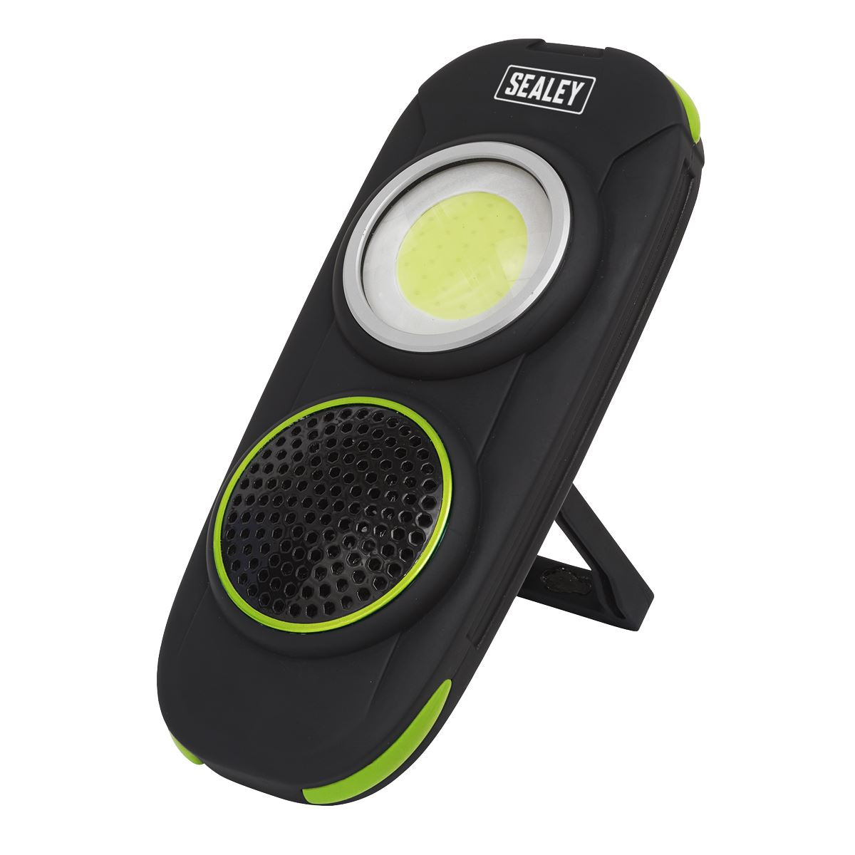 Sealey Rechargeable Torch Light Wireless Speaker 10W COB LED 500 Lumens Lamp