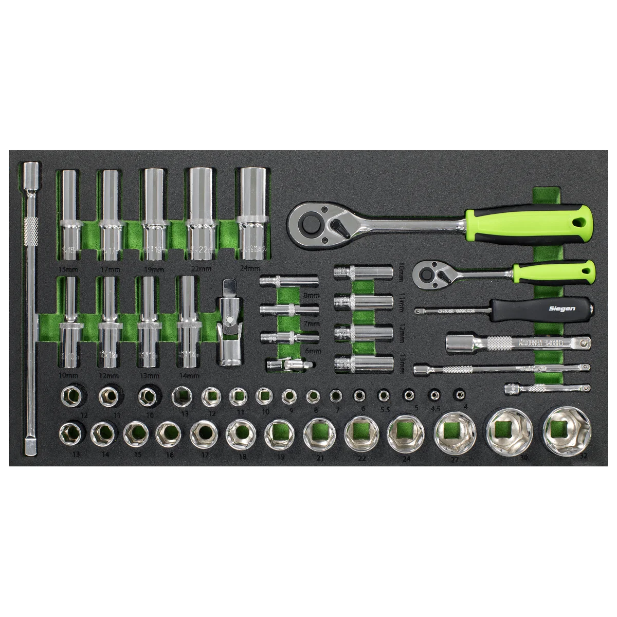 Sealey Siegen Tool Kit & Topchest Rollcab 6 Drawer 247 Piece