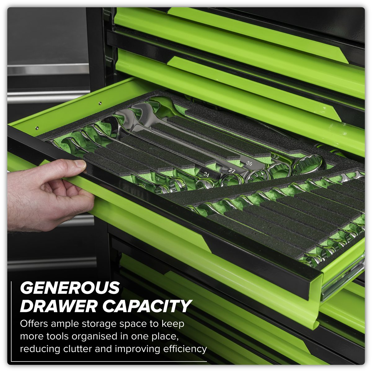 Sealey Tool Chest & Rollcab AP1080HVG 12 Drawer Green