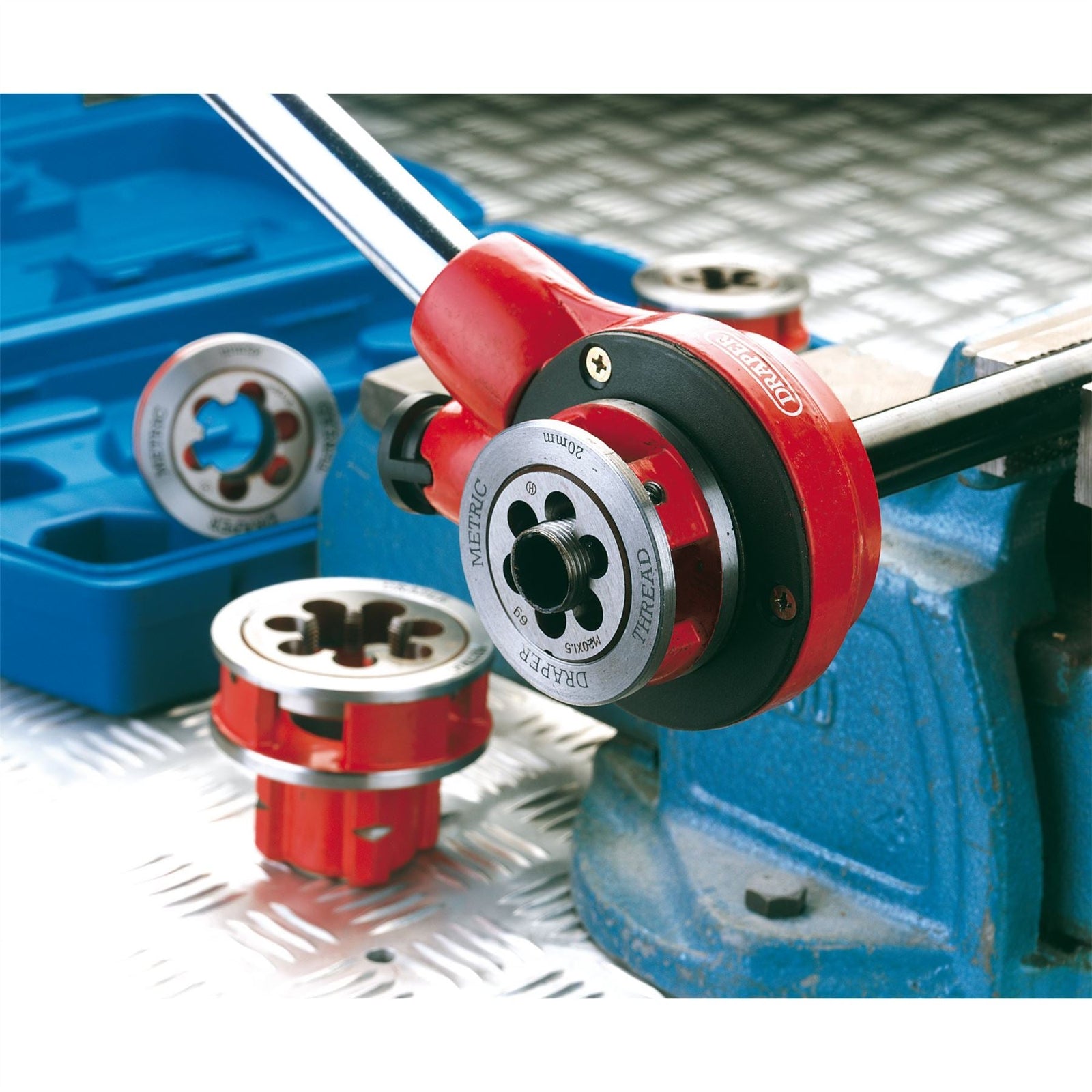 Draper Metric Ratchet Pipe Threading Kit (7 Piece) 22496