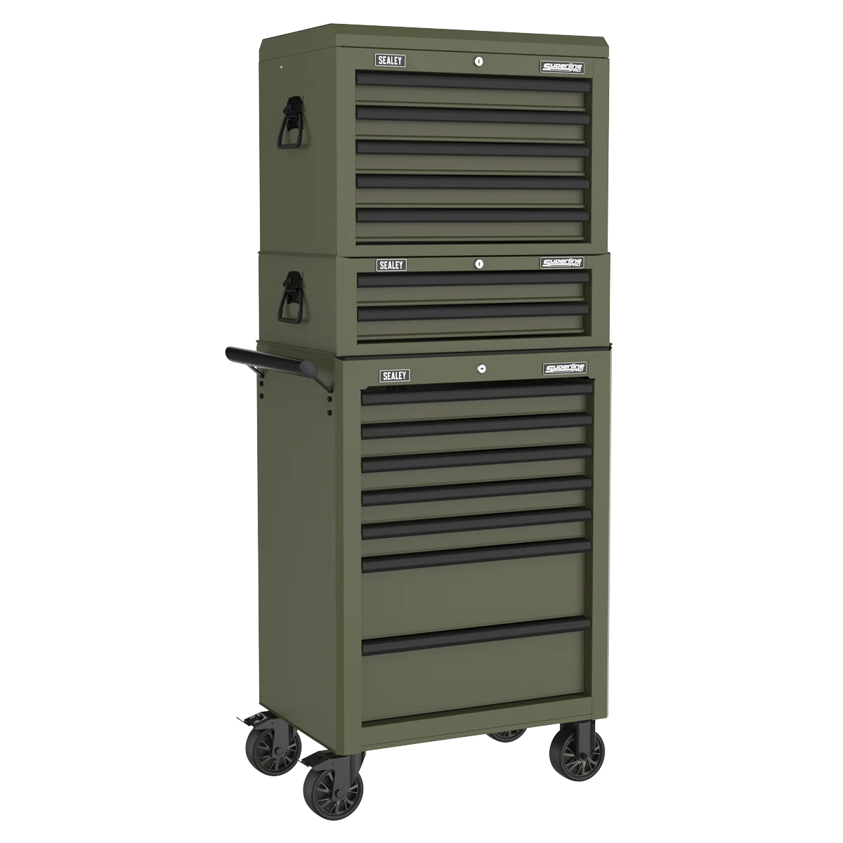 Sealey Heavy-Duty Rollcab 7 Drawer Tool Chest - Khaki