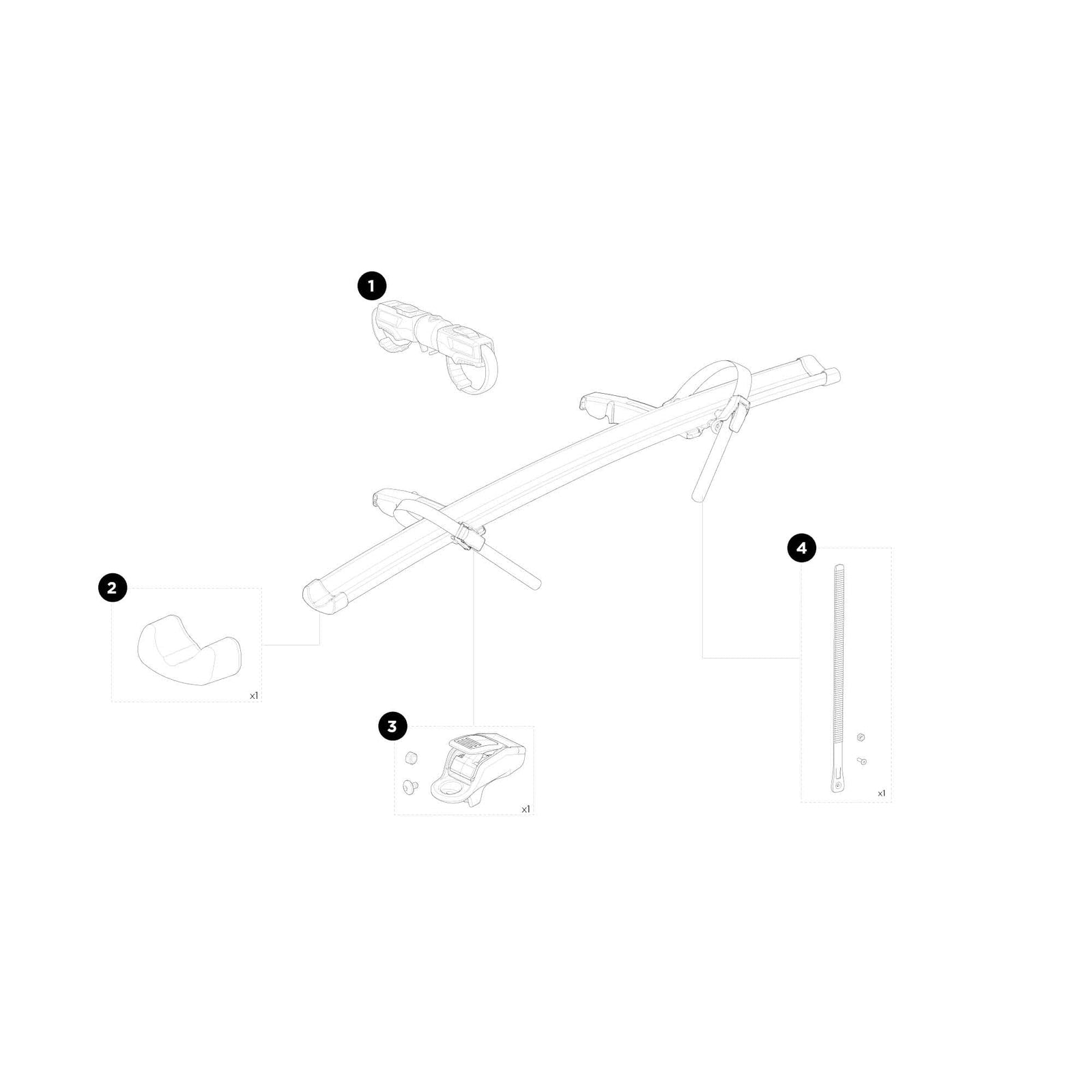 Thule Strap Wheel Holder - Spare Part MPN 1500055698