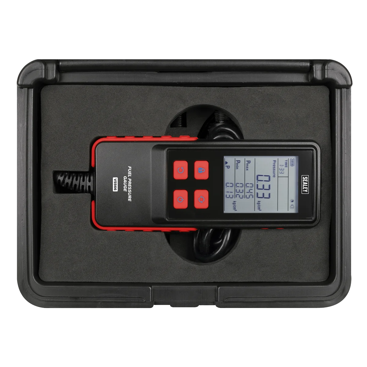 Sealey Digital Fuel Injection Pressure Test Kit VS566 6 Piece