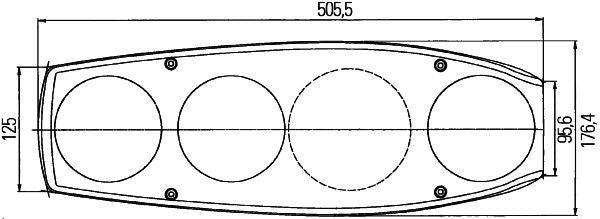 Hella Tail Light / Lamp 2VA 341 419-147