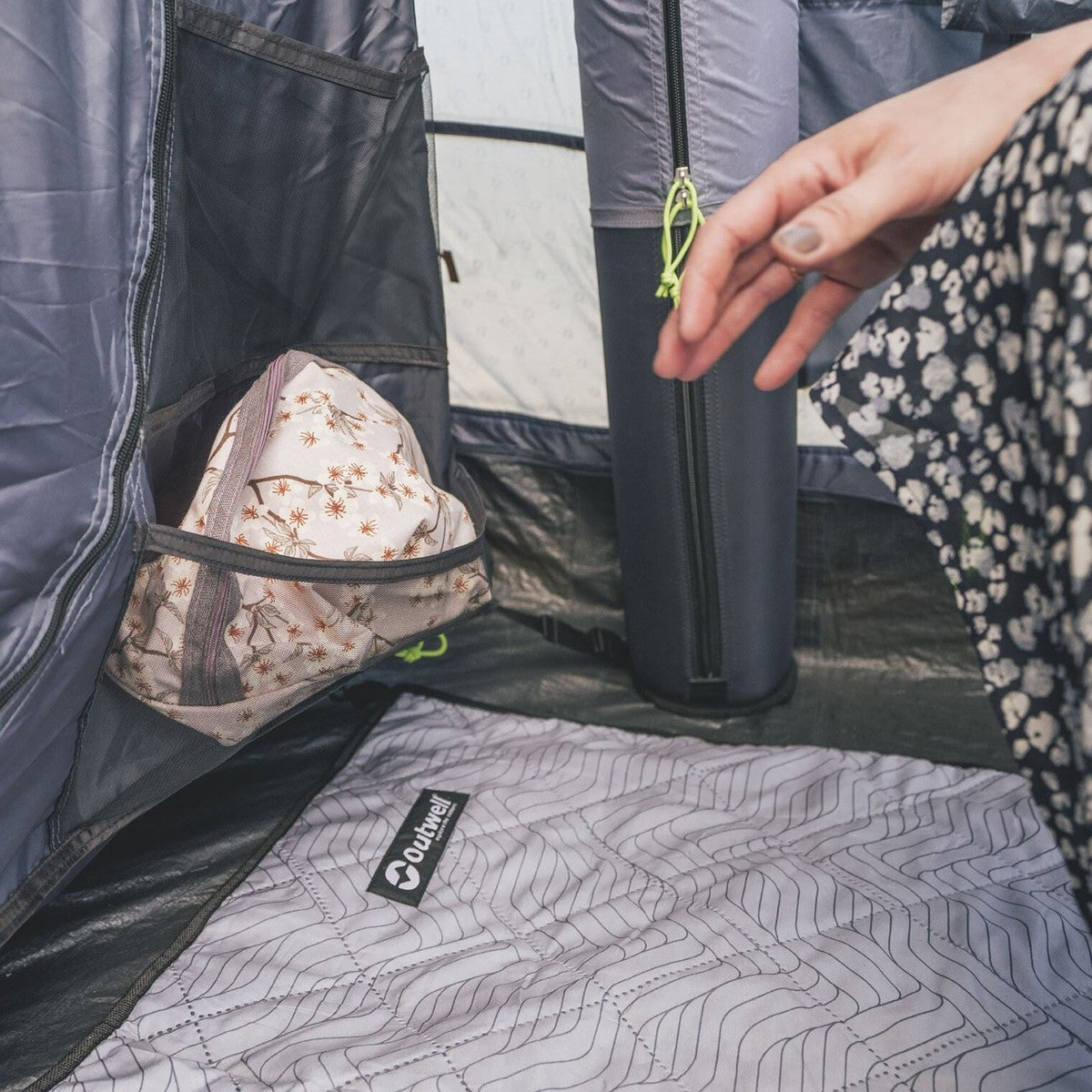 Outwell Monterey 5 Air 5 Berth Three Room Tunnel Tent