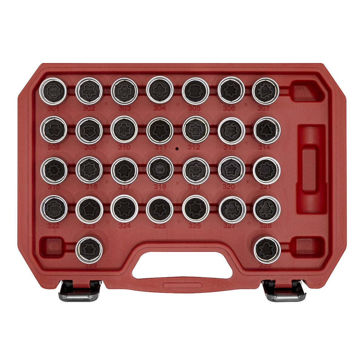 Sealey Locking Wheel Nut Key Set 30pc Mercedes SX212
