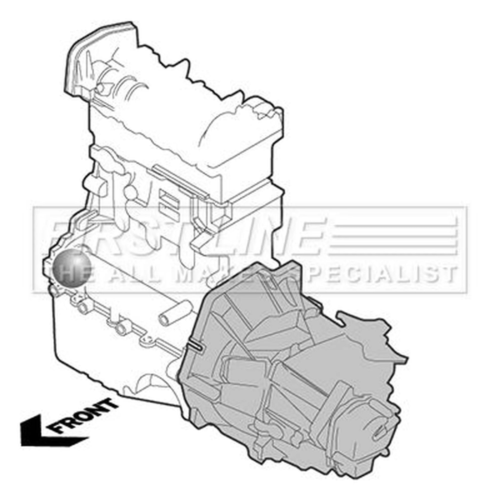 First Line Engine Mount Mounting fits Renault Fluence 2010 on 1.5