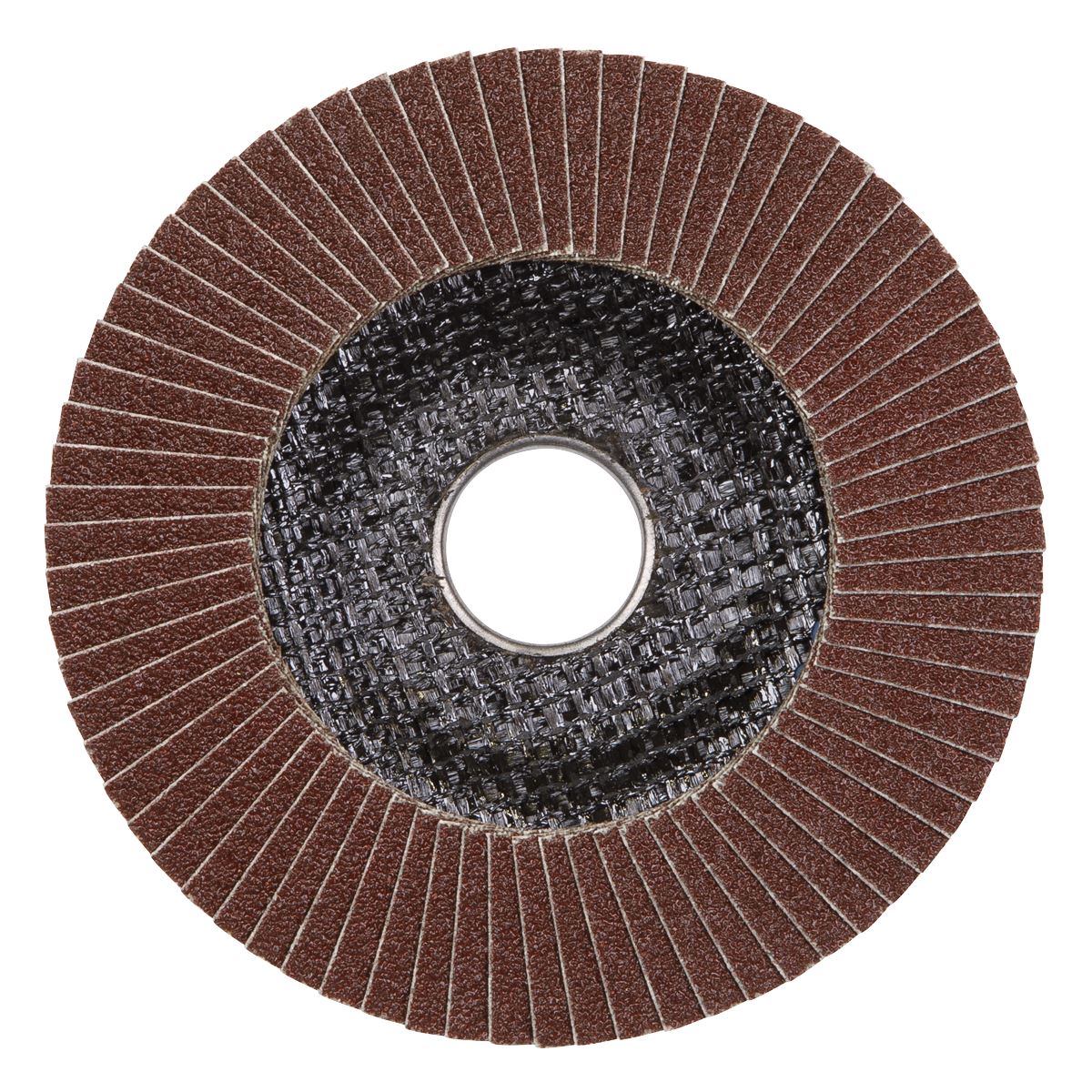 Sealey Flap Disc Aluminium Oxide125mm22mm Bore 120Grit FD125120E