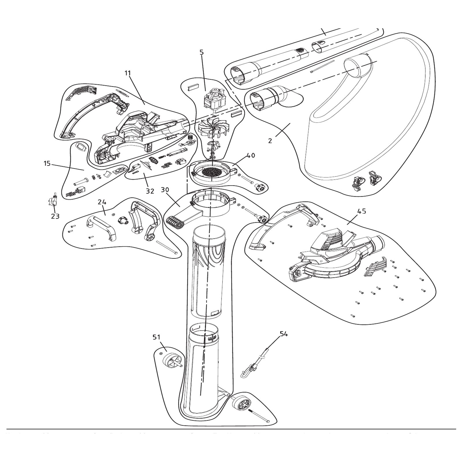 Draper Motor Fan & Blade Assembly YBV3200-5 97716