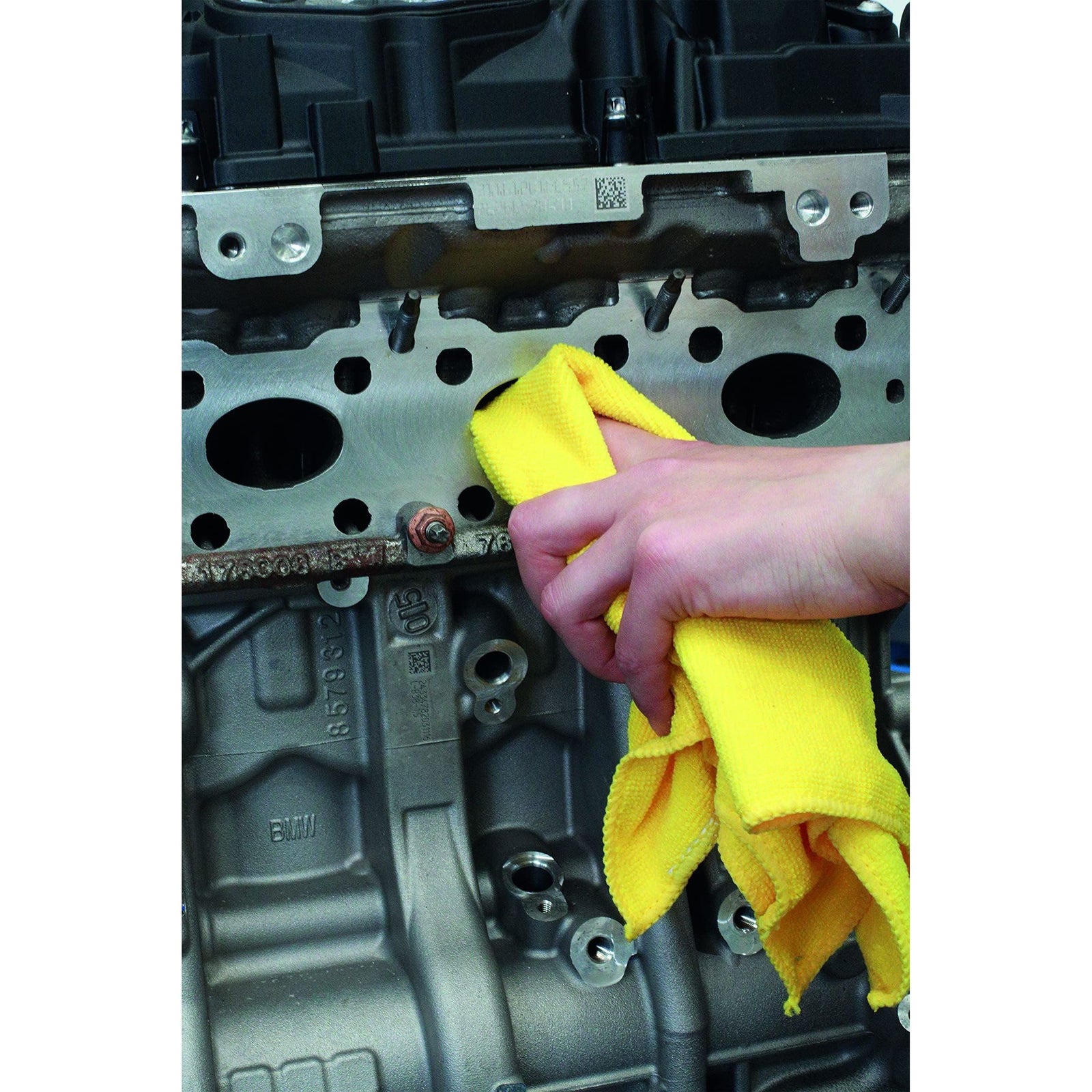 Connect Microfibre Yellow Cloths in Dispenser box 37310
