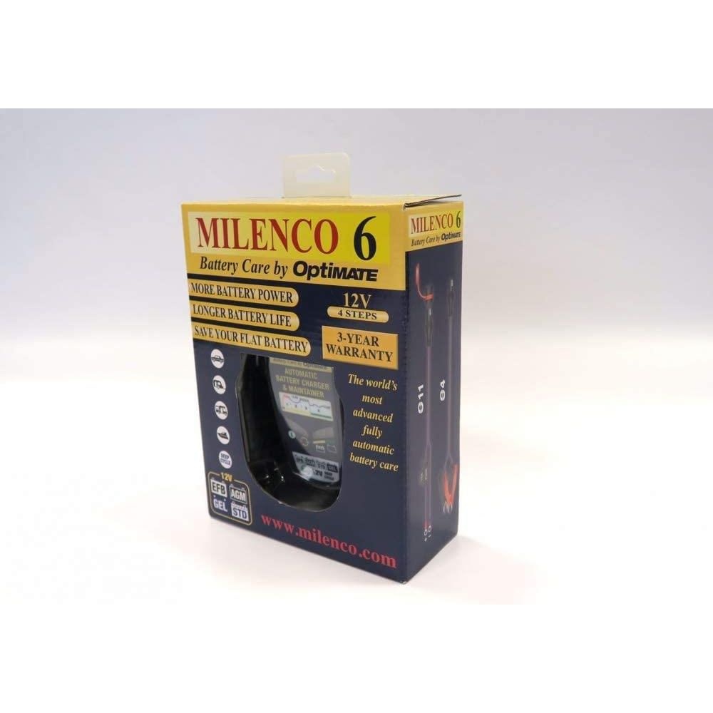Milenco 6 by Optimate Multi Step Leisure Battery Smart Charger Maintainer