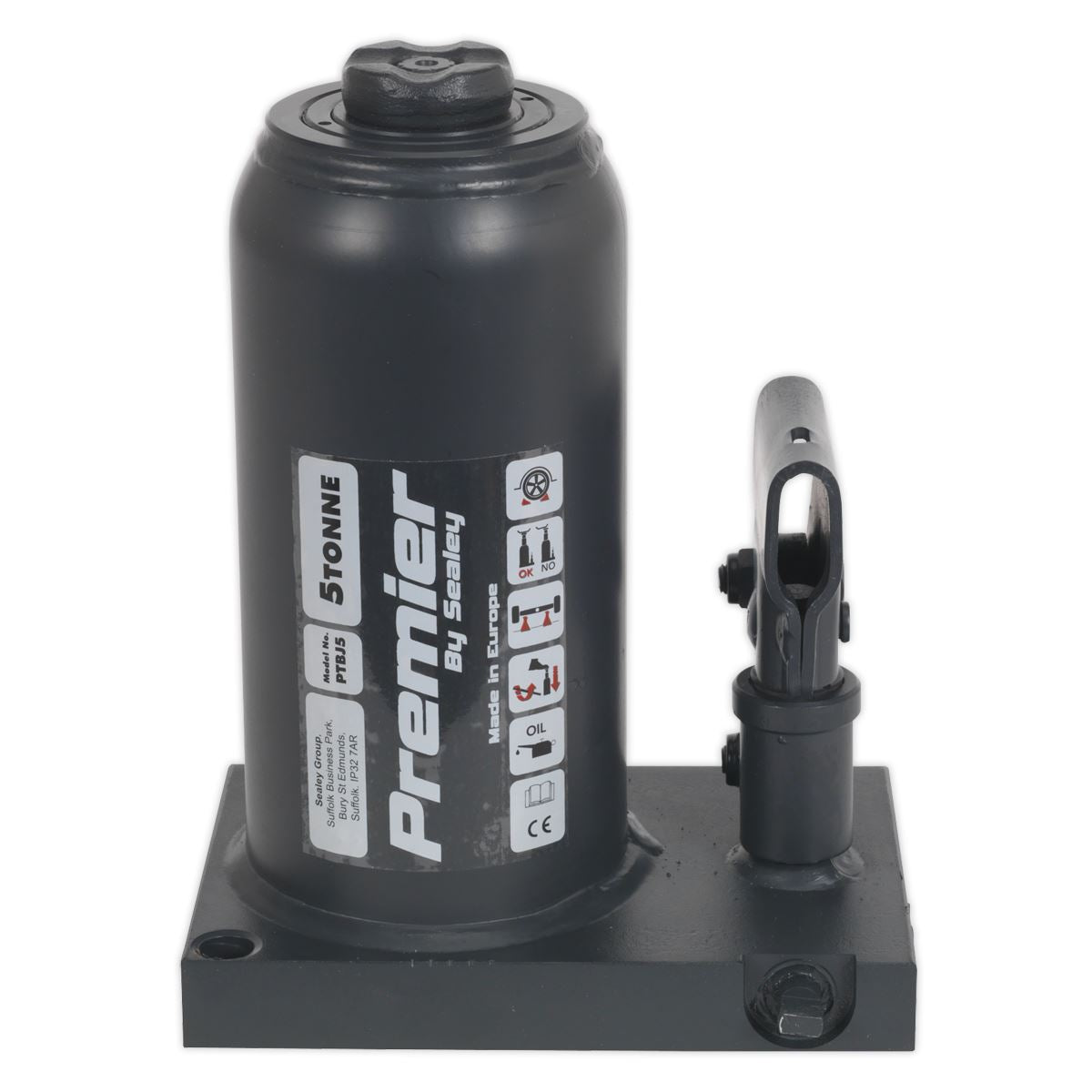 Sealey Premier Telescopic Bottle Jack 5 Tonne PTBJ5