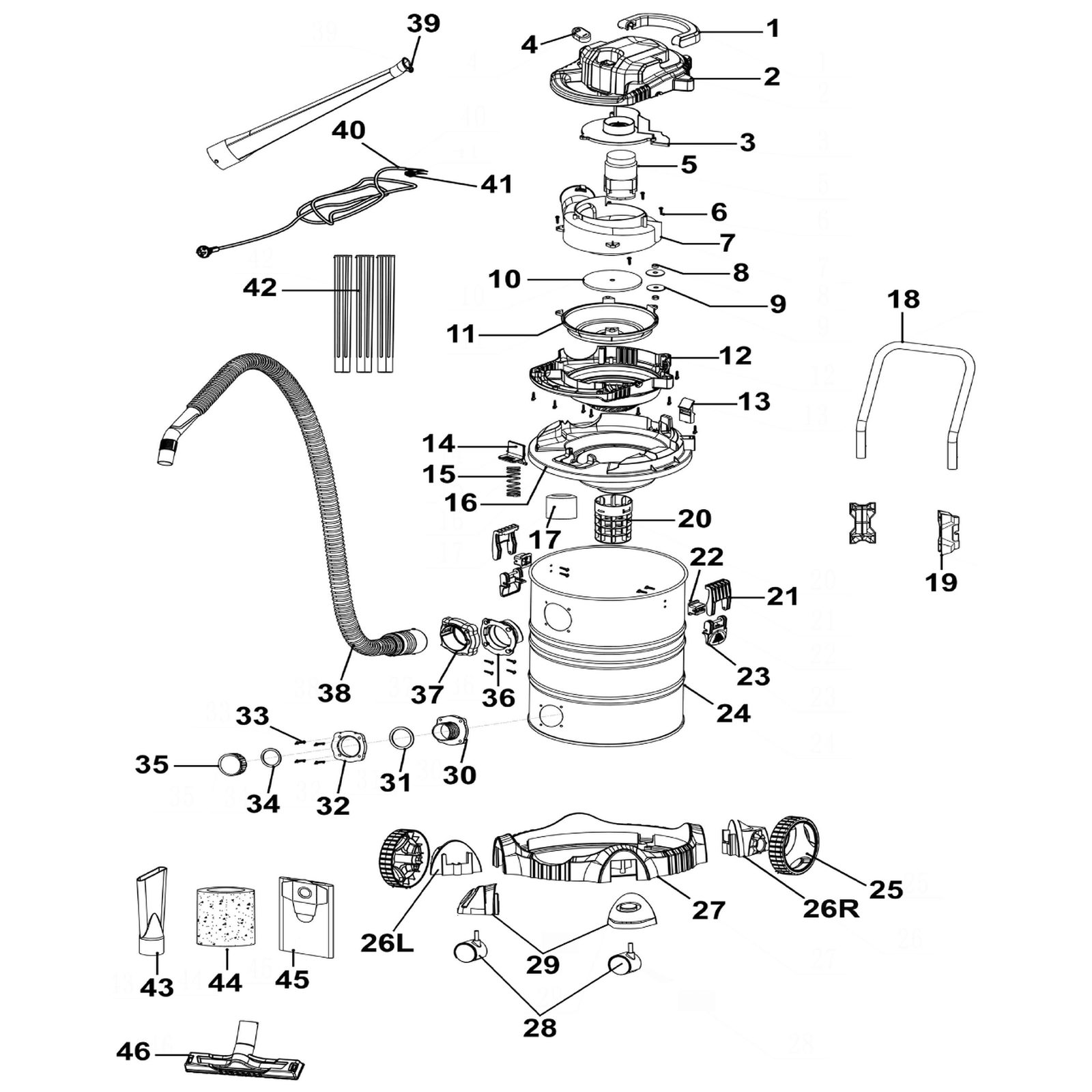 Sealey Tank Clip (Lower) PC300SD-V4-23