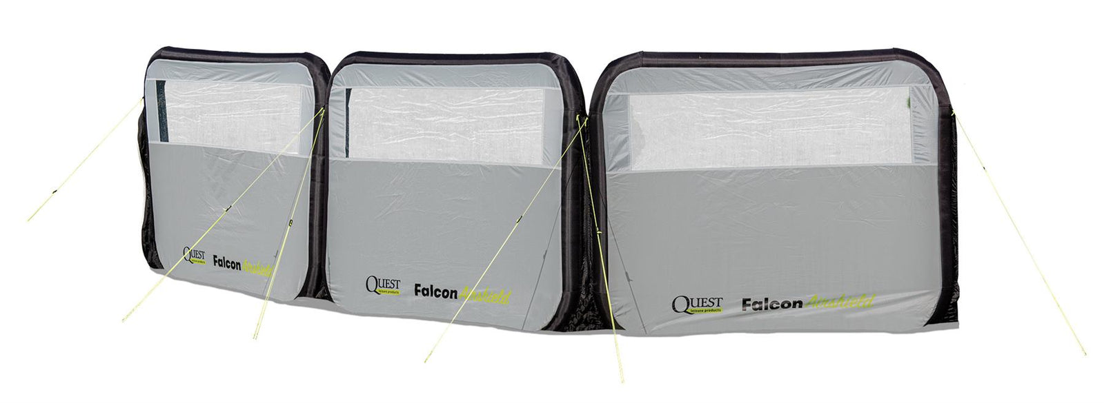 Quest Falcon Pro AirShield 500 Windbreak (3 panels - mid grey)