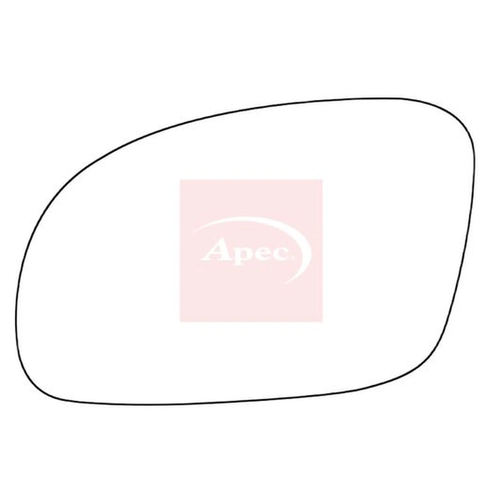 Apec Exterior Wing Mirror Glass Left AMS2049