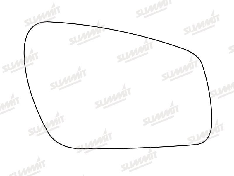 Summit Stick-On Standard Mirror Glass fits Ford Mondeo Focus 05 on RHS