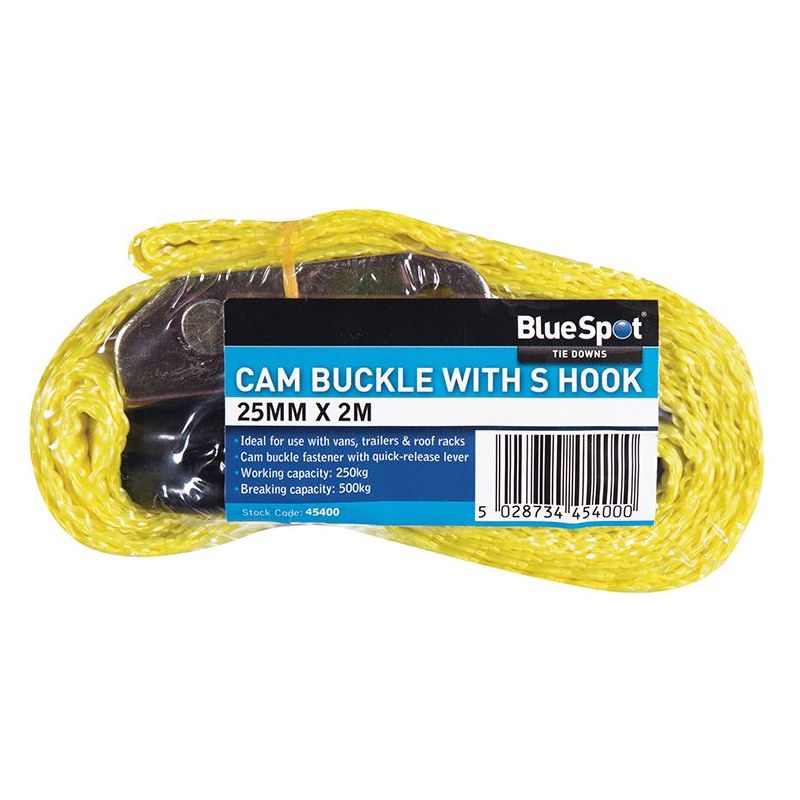 Bluespot Tools S-Hook Cam Buckle 25mm x 2m