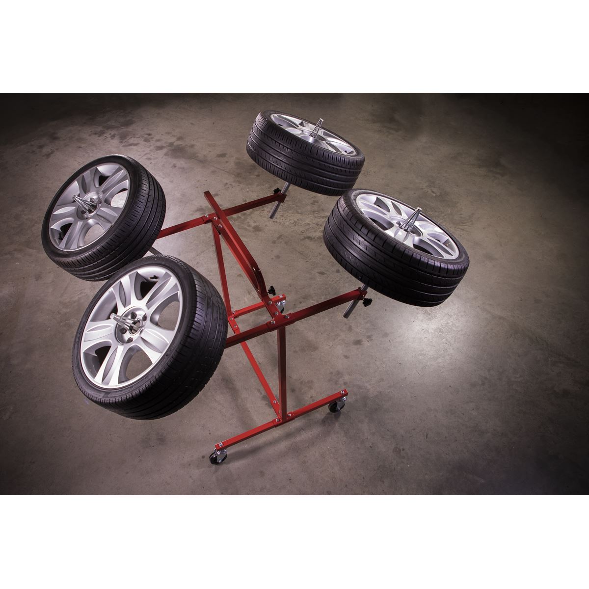 Sealey Alloy Wheel Painting/Repair Stand 4 Wheel Capacity MK71