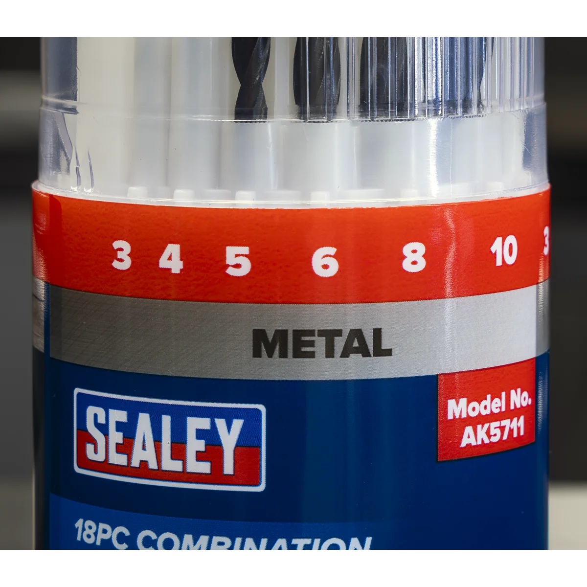 Sealey Combination Drill Bit Set 18-Piece HSS/Masonry/Wood