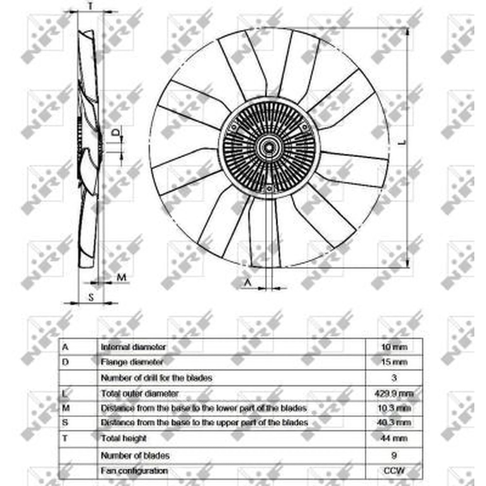 NRF Radiator Fan Clutch 49543