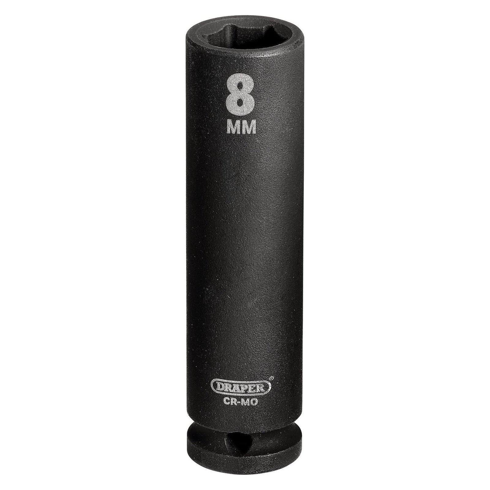 Draper Expert HI-TORQ 6 Point Deep Impact Socket, 1/4" Sq. Dr., 8mm
