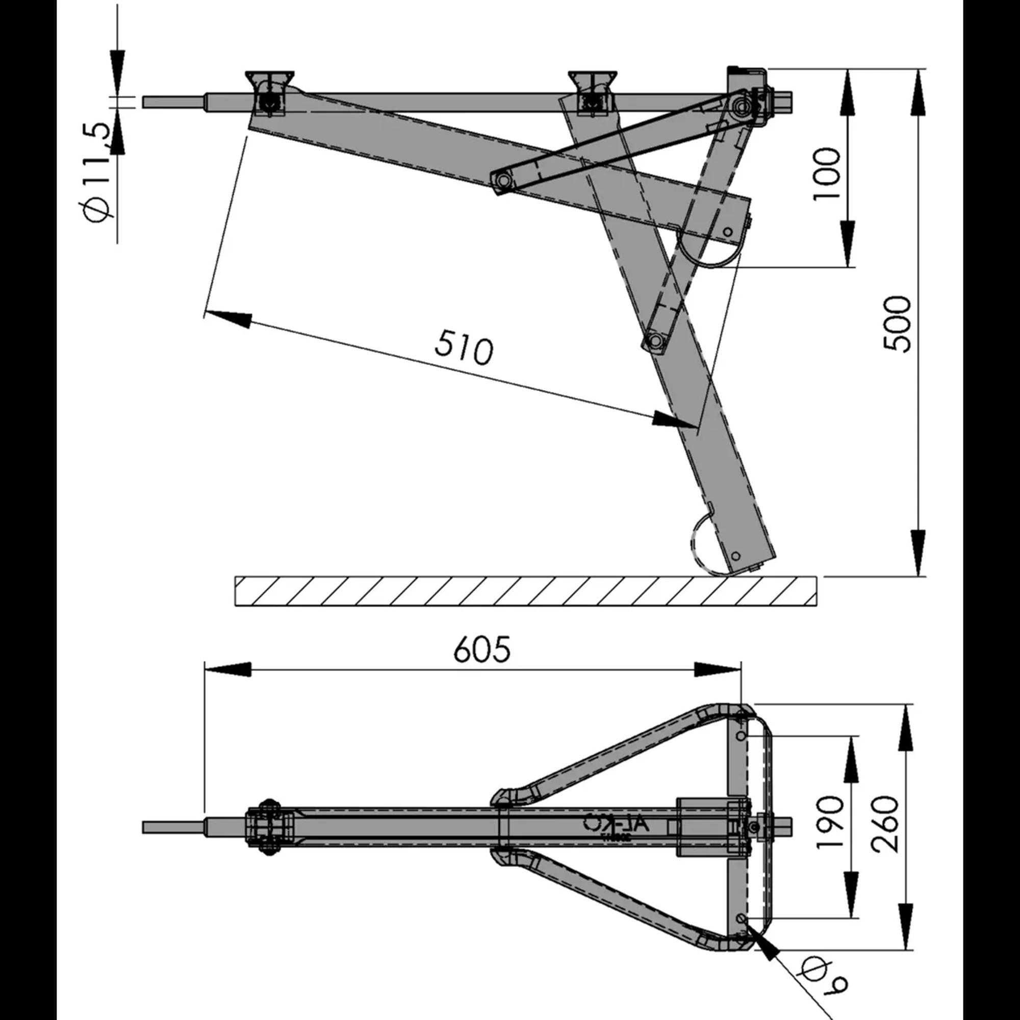 AL-KO Corner Steady 605mm Max Load 800kg