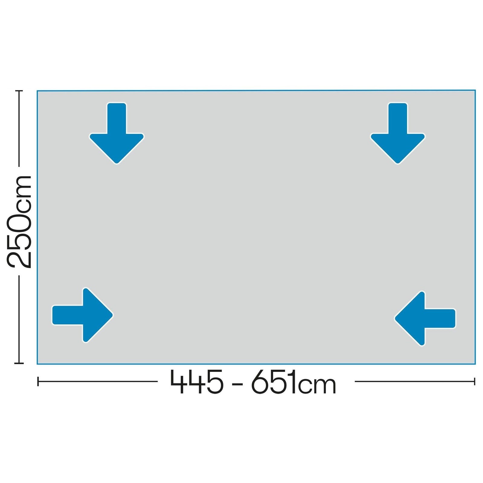 Pluto 2 Air Full Awning (915 - 945 : Size 7 : XS) 12020370700002