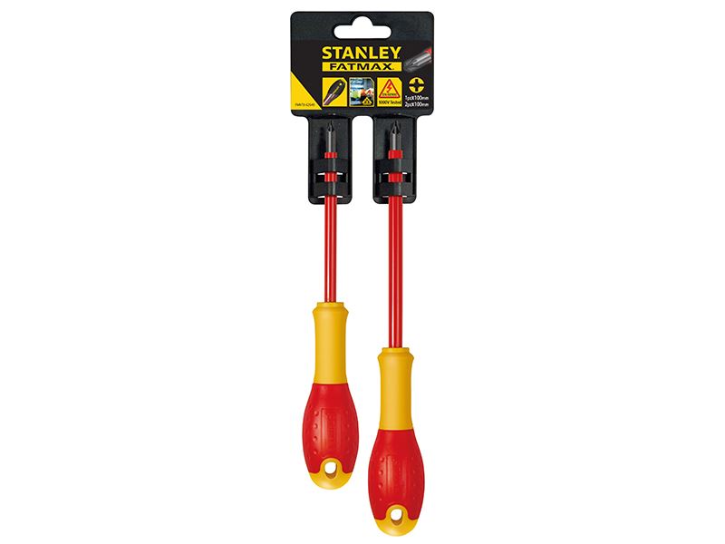 Stanley® Hand Tools FatMax® VDE Insulated Borneo PZ Scewdriver Set, 2 Piece