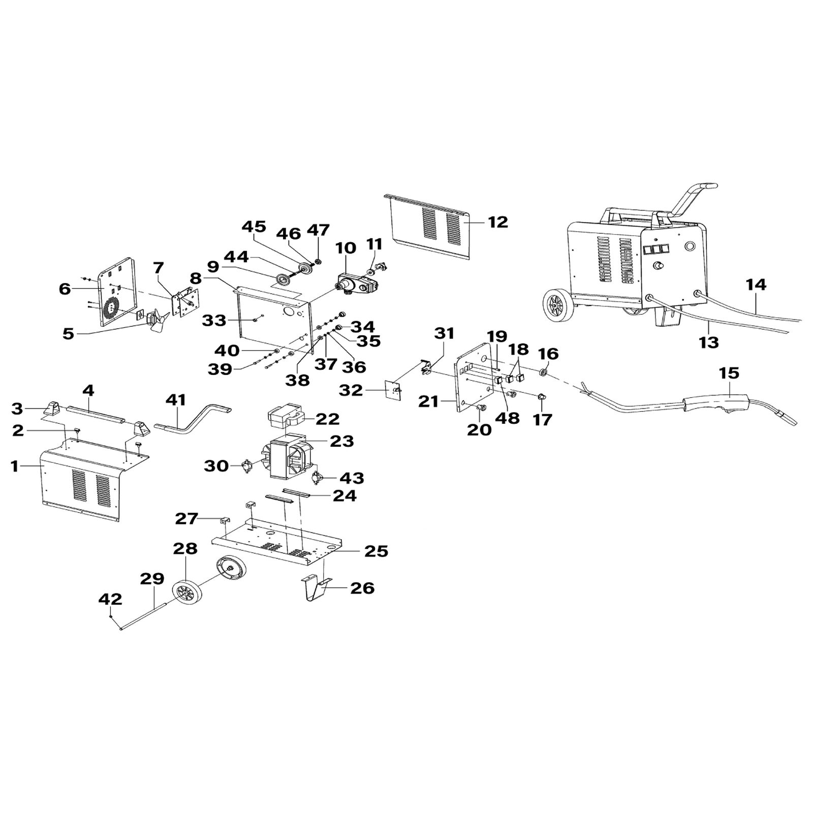 Sealey Handle socket M/MIG150.03
