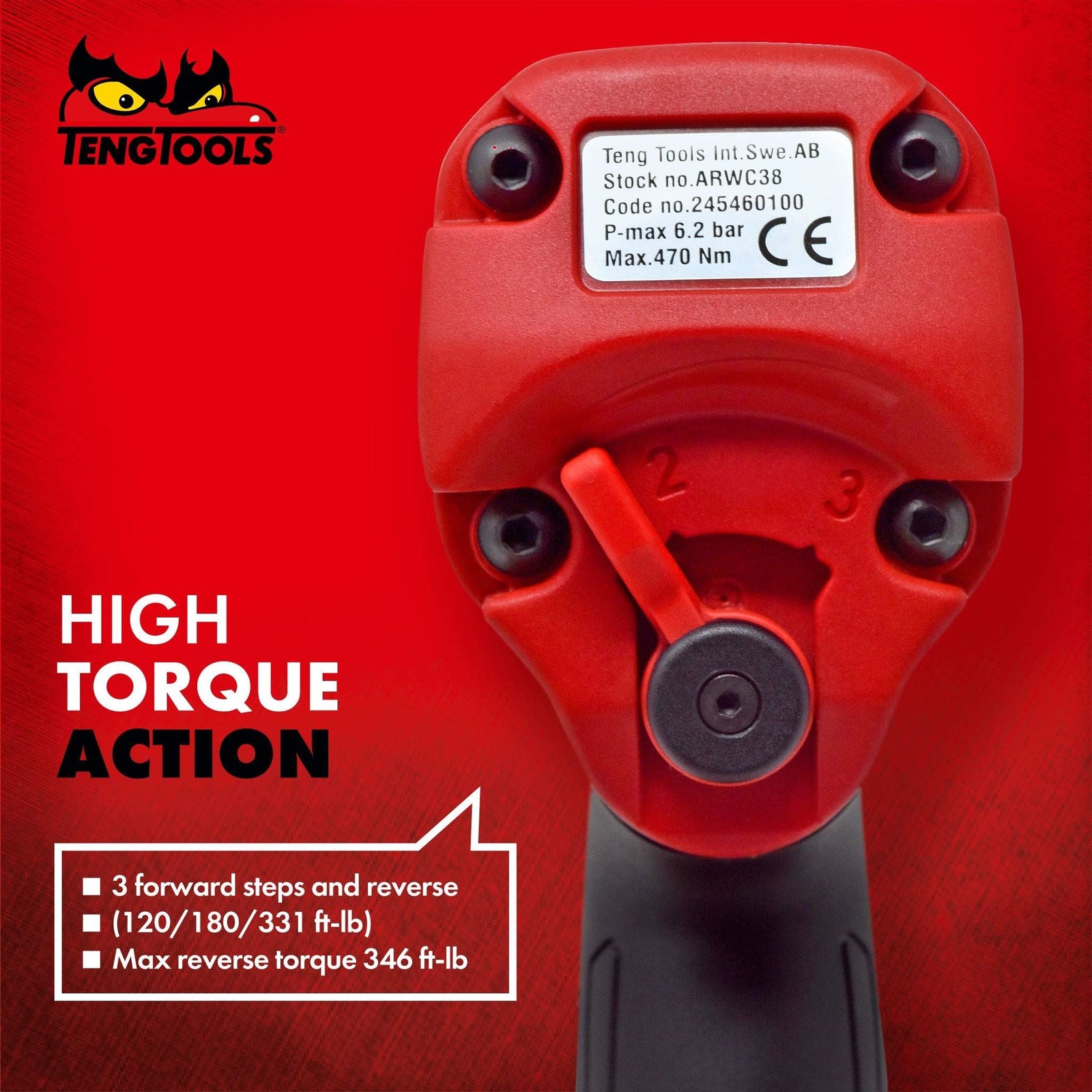Teng Tools 3/8" Composite Air Impact Wrench