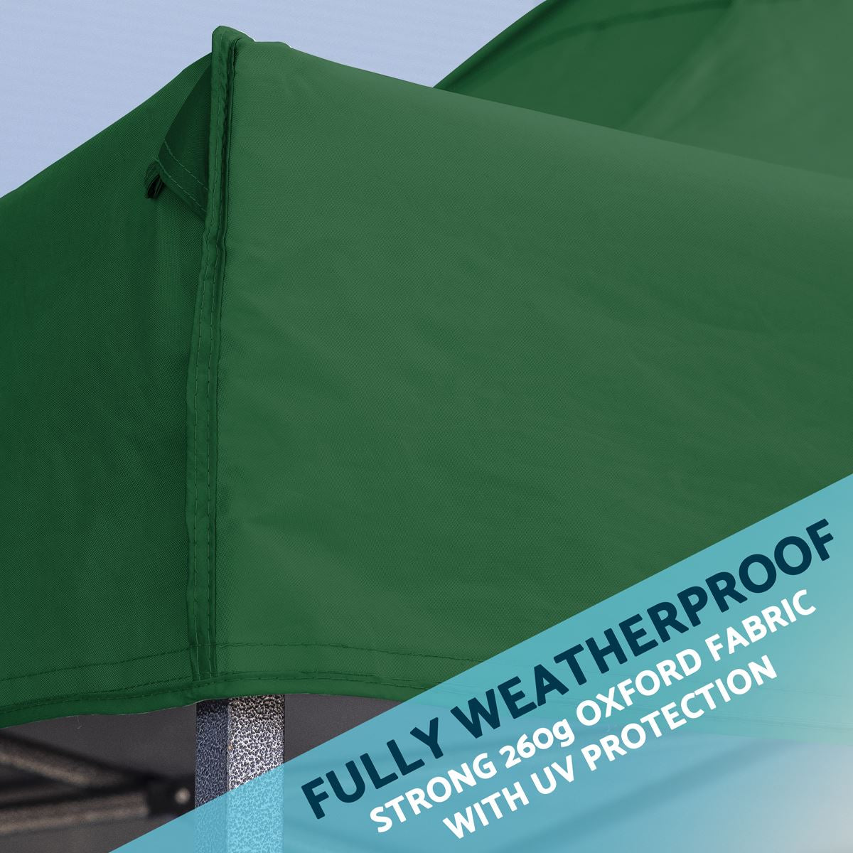 Dellonda 2x2m Pop-Up Gazebo Heavy Duty  with Carry Bag - Dark Green