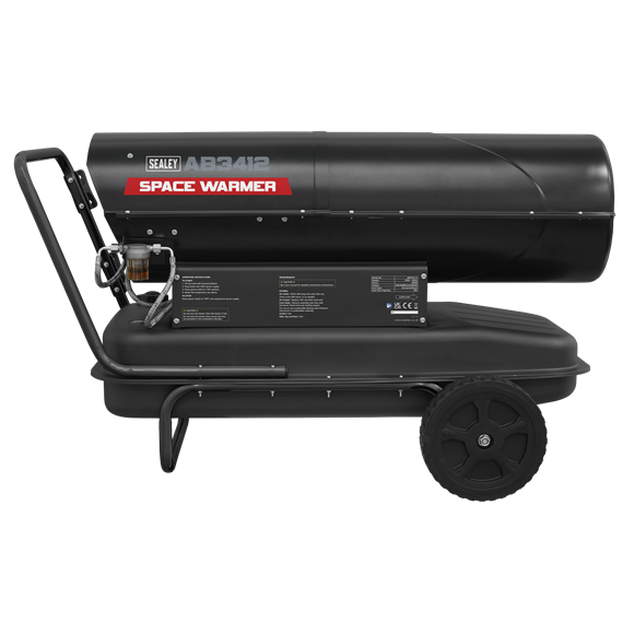 Sealey Space Warmerï Kerosene/Diesel Heater 340000Btu/hr with Wheels AB3412