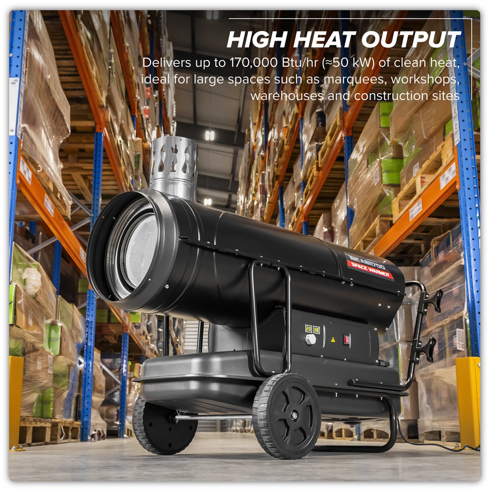 Sealey Space Warmer® ABI1700 Kerosene Heater 170,000 Btu/hr