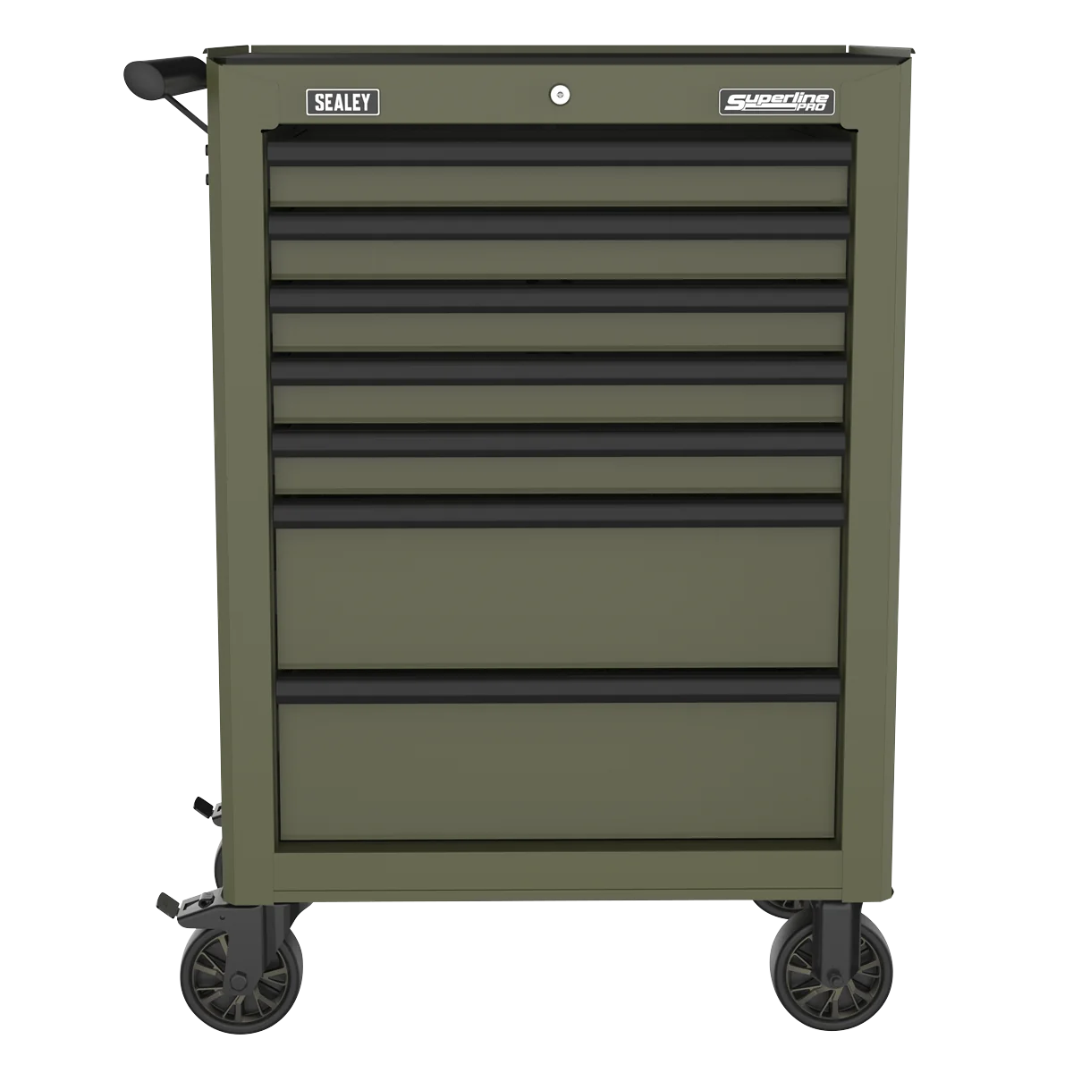 Sealey Heavy-Duty Rollcab 7 Drawer Tool Chest - Khaki