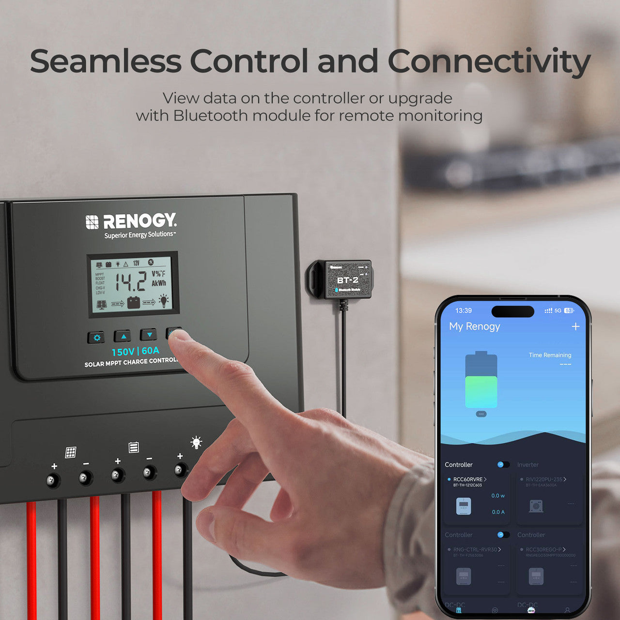 Renogy Rover Lite 12V/ 24V/ 36V/ 48V 60A MPPT Solar Charge Controller