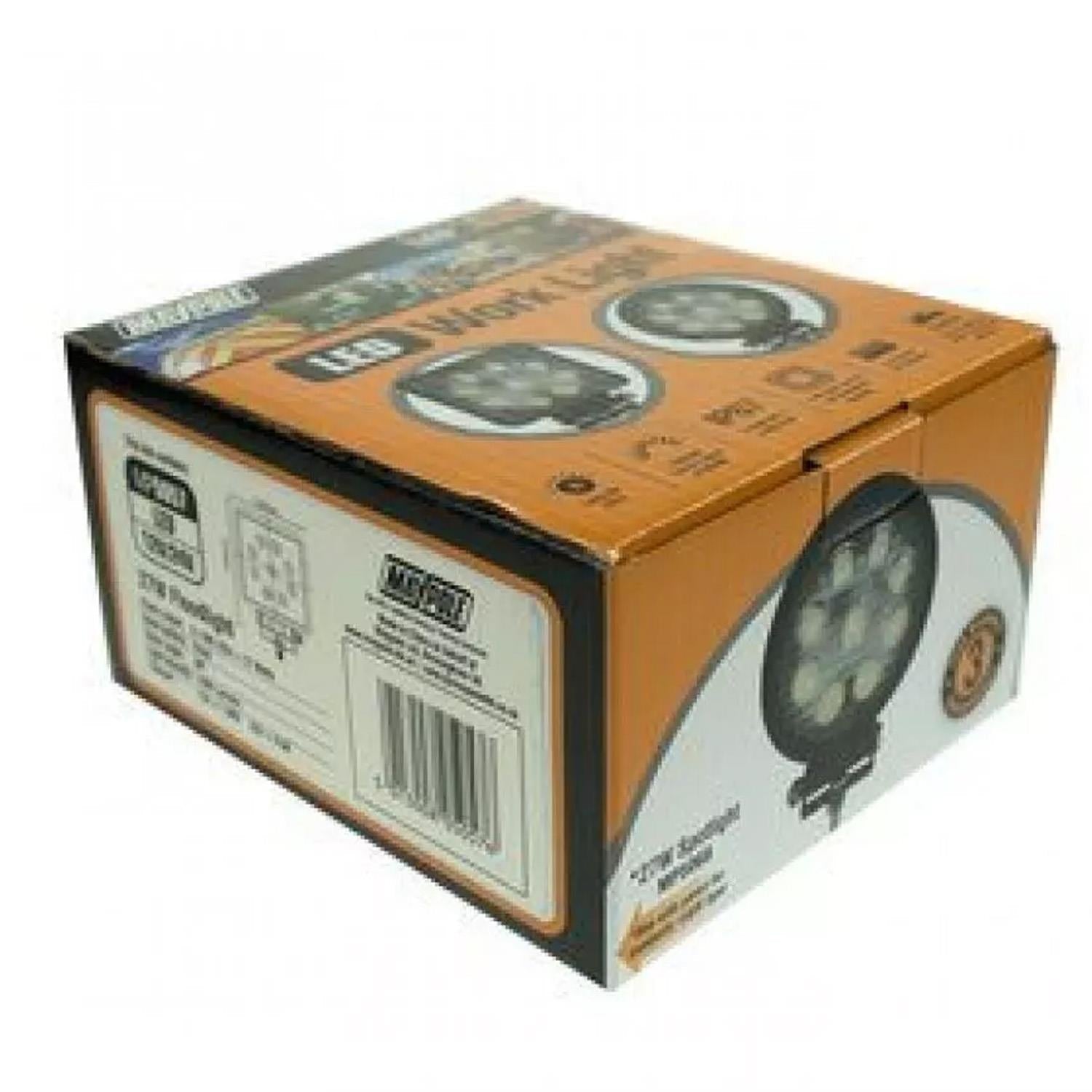 Flood LED Work Lamp - 9 x 3W - High Intensity Long Life LED - Maypole MP5057