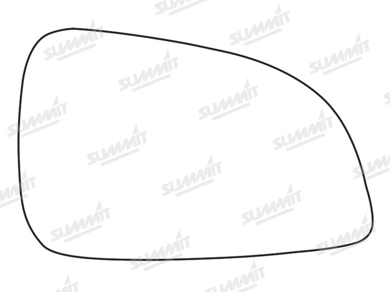 Summit Stick-On Standard Mirror Glass fits Vauxhall Astra SXi & Sri 09 to 11 RHS