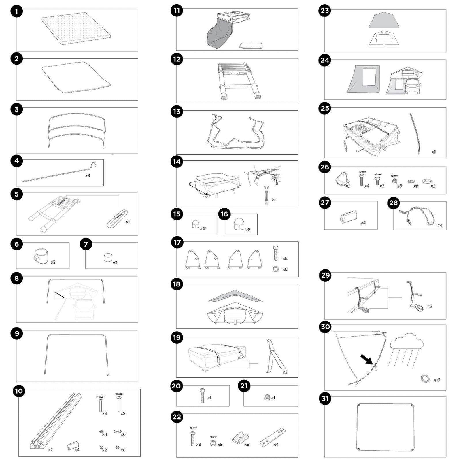 Thule Rainfly Spare Part 4.5kg