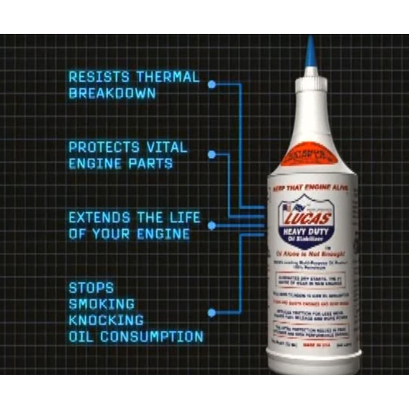 Lucas Heavy Duty Engine Gearbox Oil Stabilizer Treatment Additive Extends Life