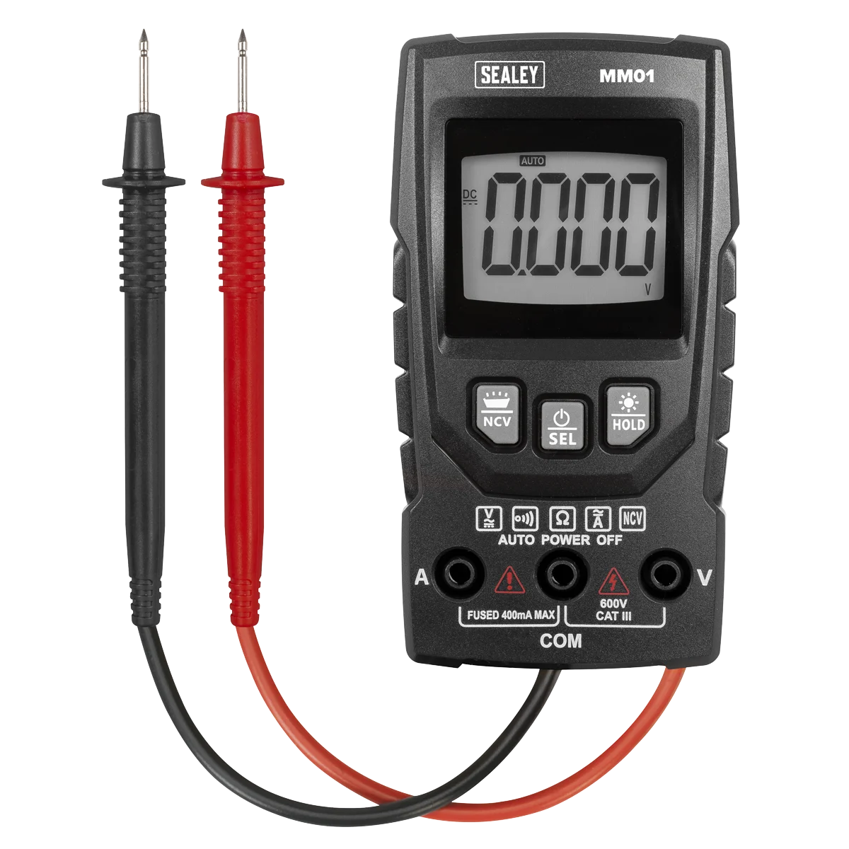 Sealey Auto-Ranging Digital Multimeter MM01 600V