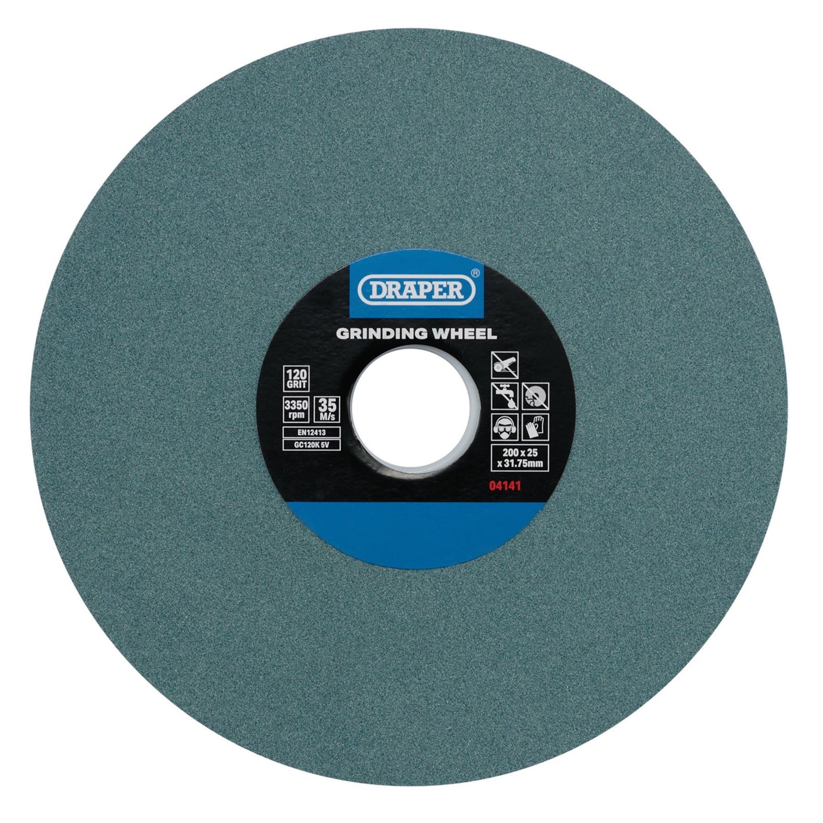 Draper Silicon Carbide Bench Grinding Wheel, 200 x 25mm, 120G 04141