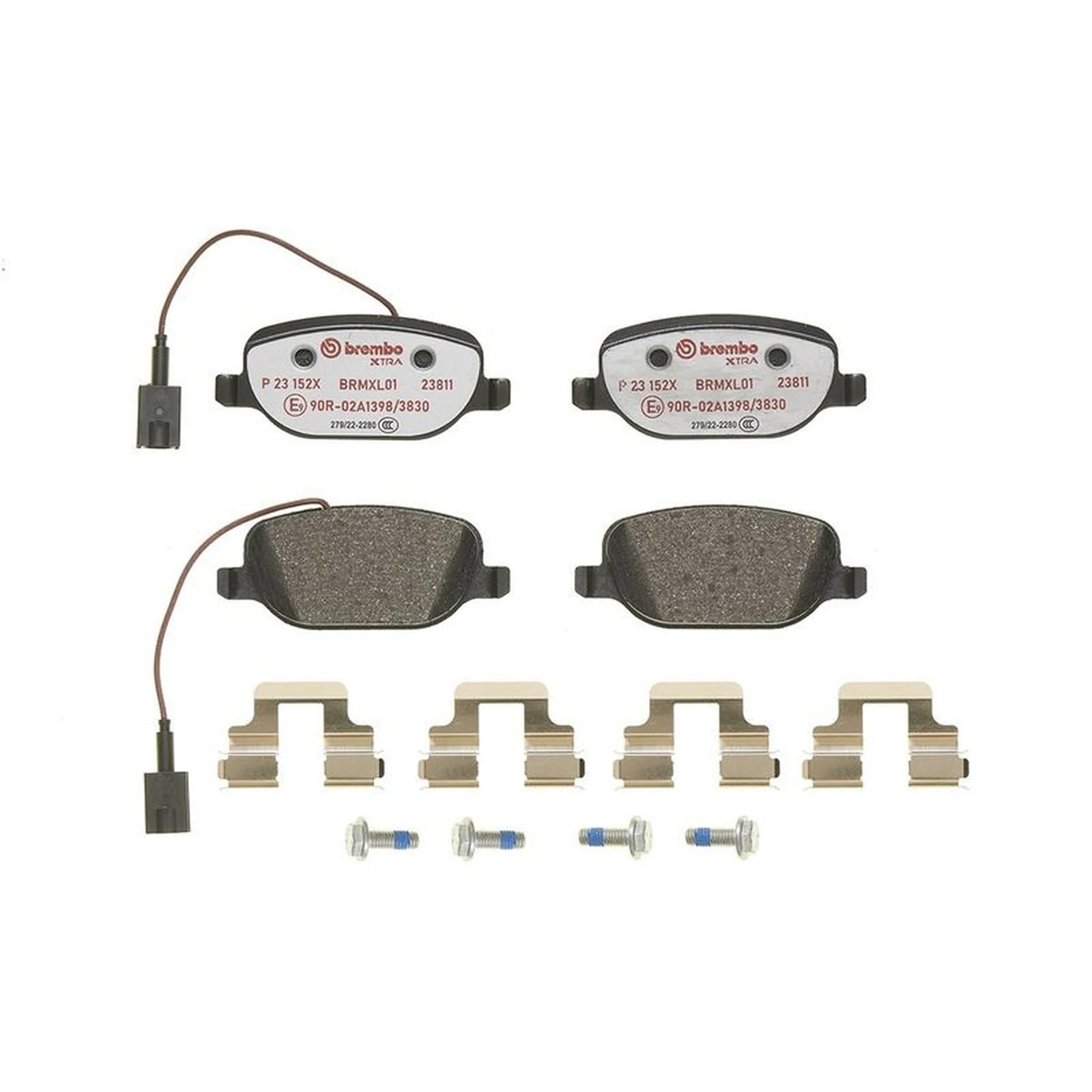 Brembo Rear Brake Pad Set fits Alfa Romeo Giulietta 2010-2020 1.4 1.6 1.8 2.0