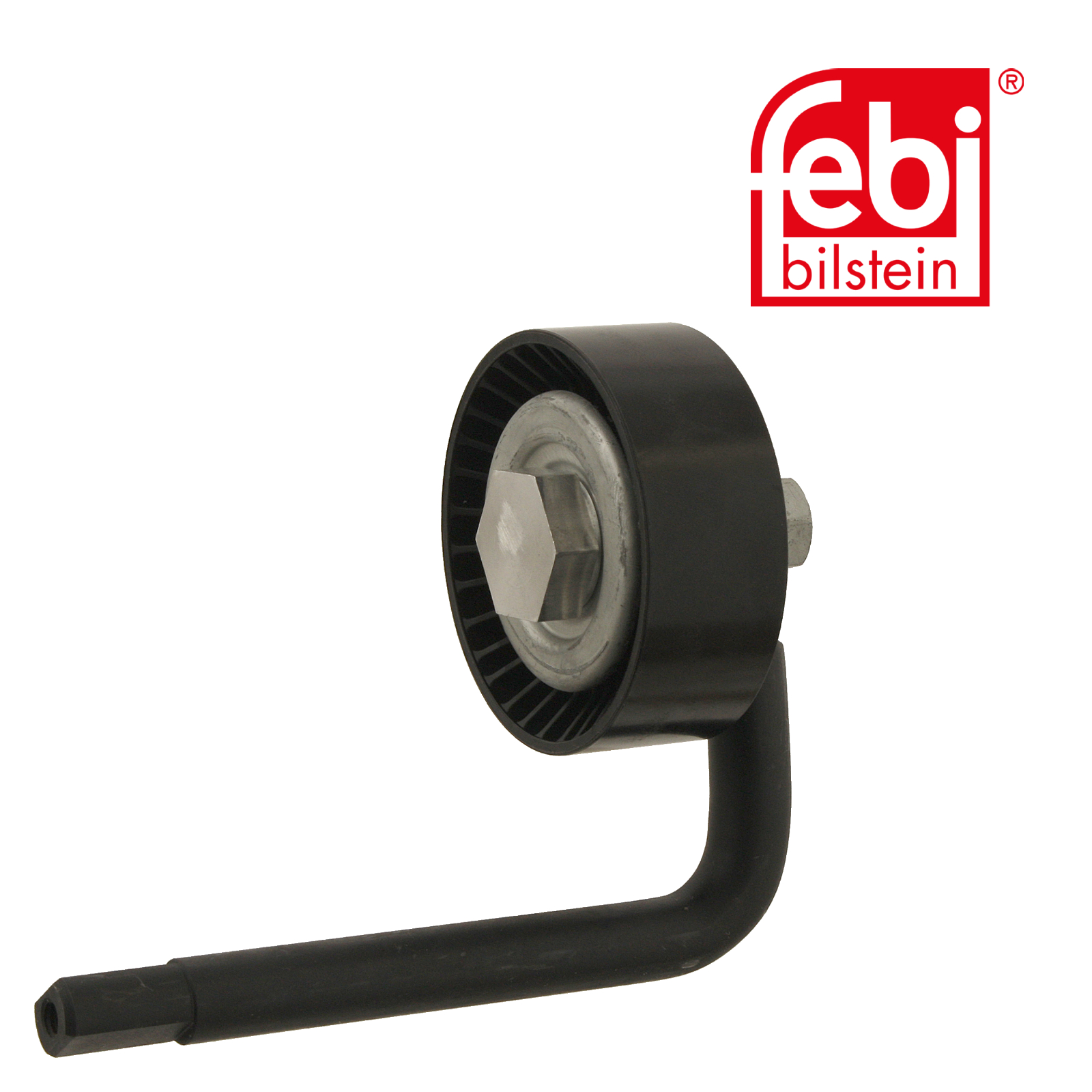 Febi V-Ribbed Belt Tensioner Pulley 70mm OD Wide Metal 30116