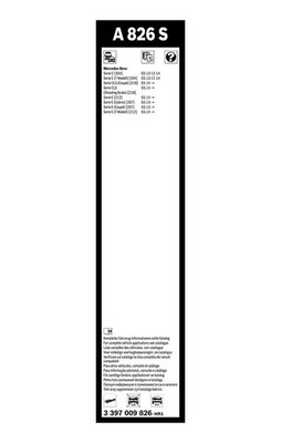 Bosch Aerotwin Wiper Blade Set 600mm + 600mm — A826S fits Mercedes-Benz C-Class