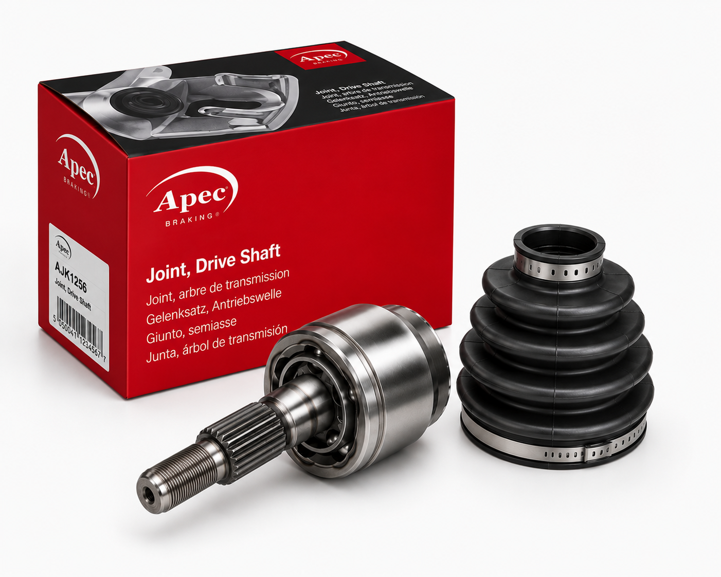 Apec CV Axle Shaft Assembly Front fits Audi A4 B6 2000-2005