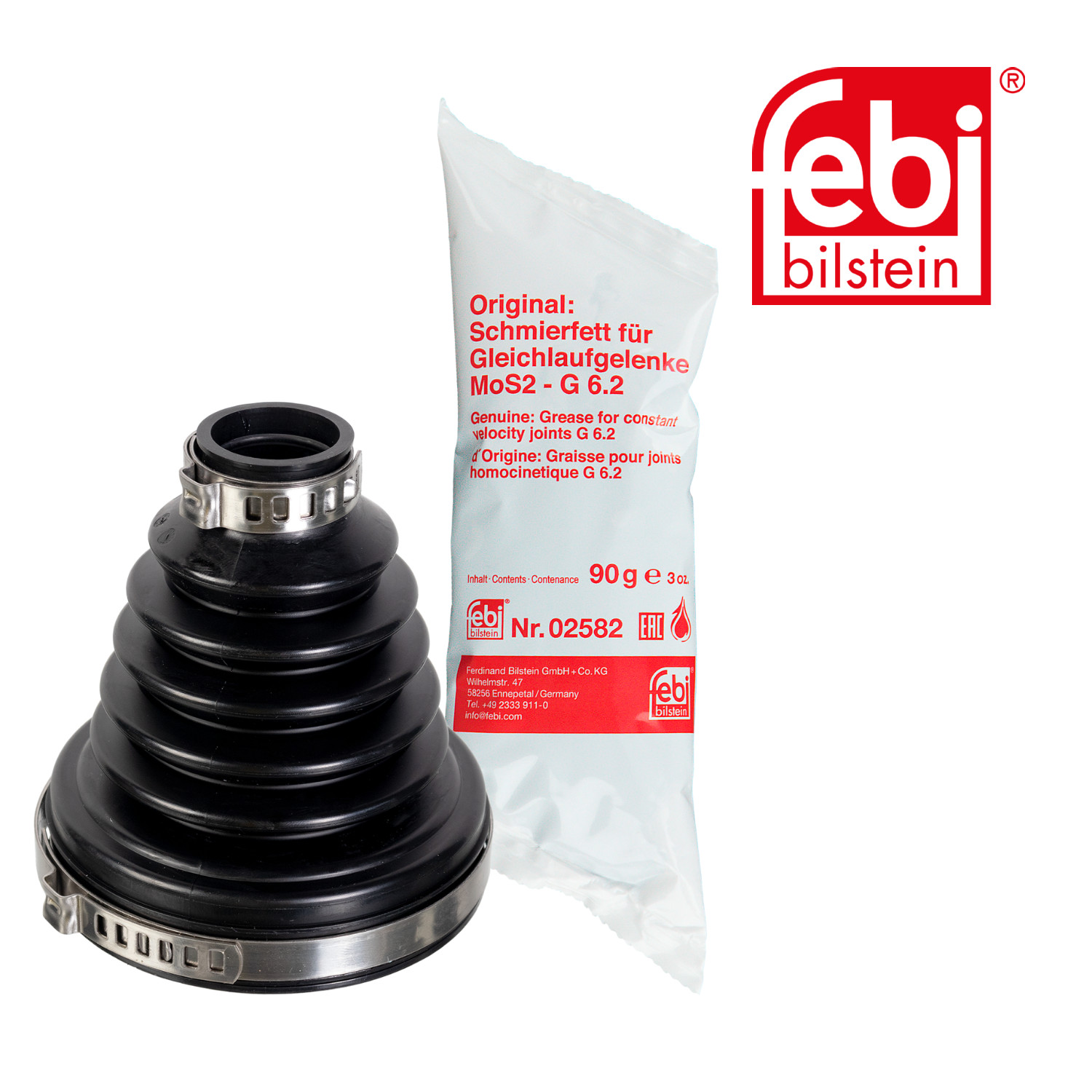 Febi Drive Shaft Bellow Kit Front Right Thermoplastic polyester ela 180365