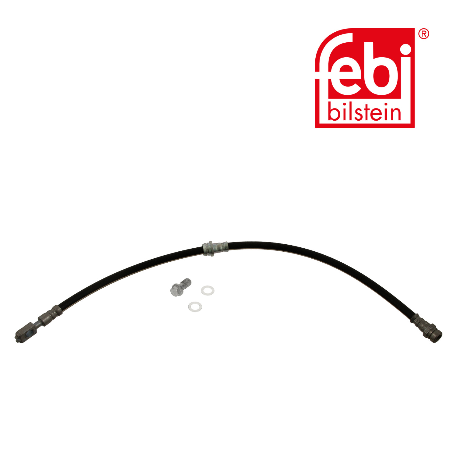 Febi Brake Hydraulic Hose Line Front Right 43763