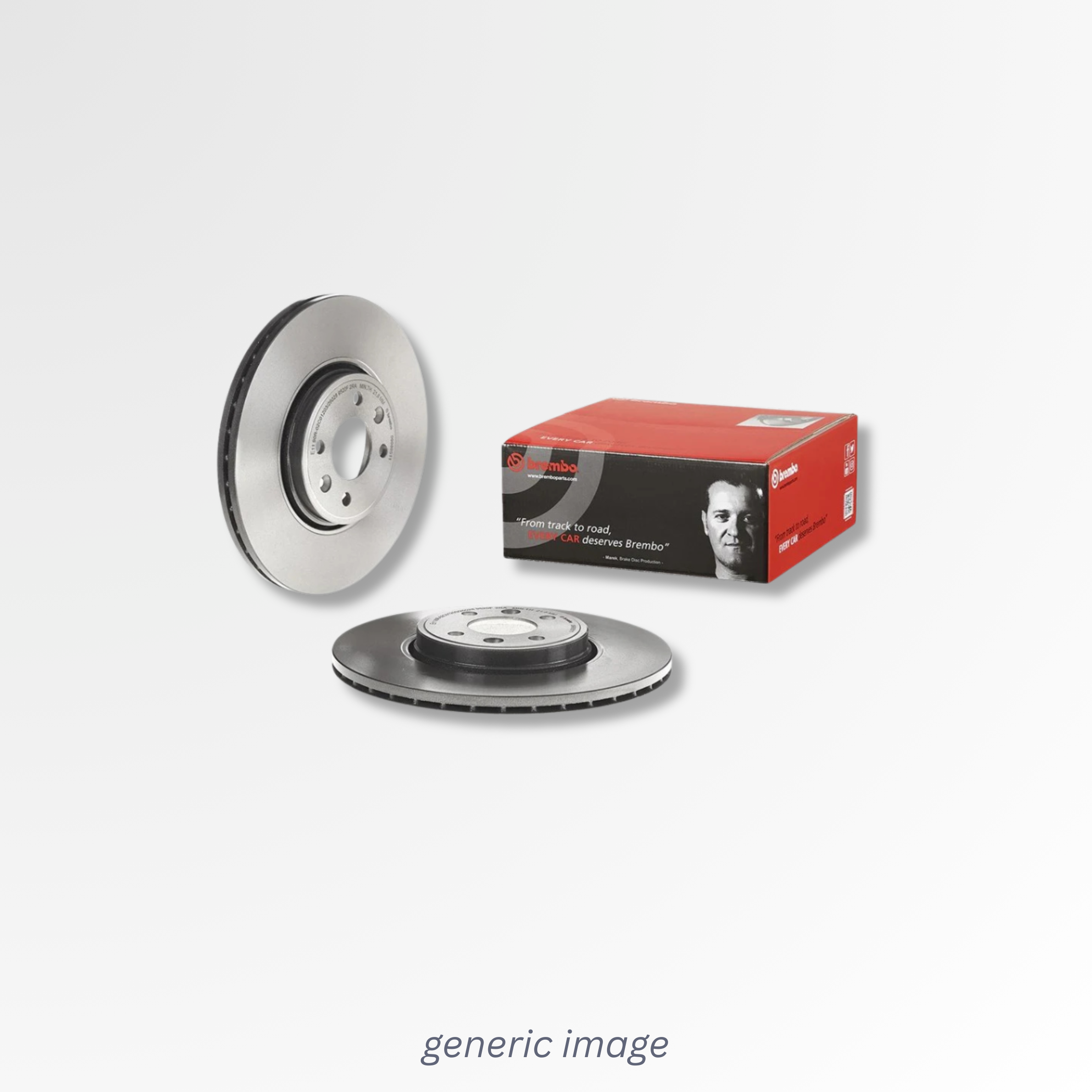 Brembo 2 x Internally Vented Brake Discs fits Lexus Is III 2013-2020